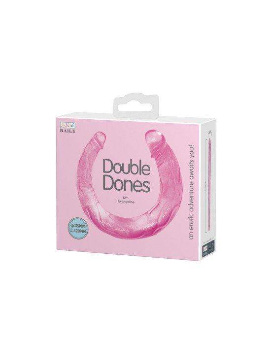 Двосторонній фалоімітатор - Double Dones Dildo Pink Двосторонній фалоімітатор - Double Dones Dildo Pink
