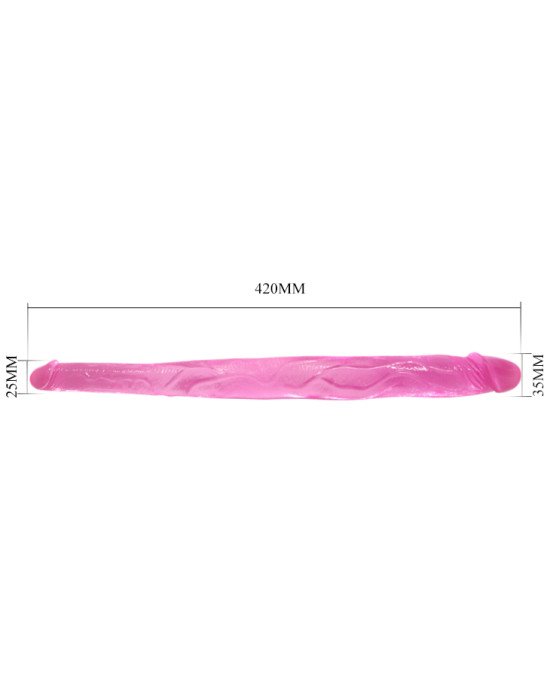 Двосторонній фалоімітатор - Double Dones Dildo Pink Двосторонній фалоімітатор - Double Dones Dildo Pink