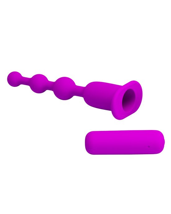 Вібратор - Pretty Love Hermosa Anal Beads Purple Вібратор - Pretty Love Hermosa Anal Beads Purple