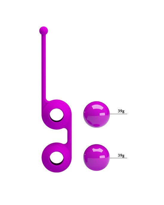 Вагінальні кульки - Pretty Love Kegel Tighten Up III Purple Вагінальні кульки - Pretty Love Kegel Tighten Up III Purple