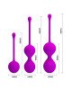 Вагінальні кульки - Pretty Love Kegel Balls Set Pink, 3 шт. Вагінальні кульки - Pretty Love Kegel Balls Set Pink, 3 шт.