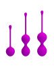 Вагінальні кульки - Pretty Love Kegel Balls Set Pink, 3 шт. Вагінальні кульки - Pretty Love Kegel Balls Set Pink, 3 шт.