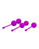 Вагінальні кульки - Pretty Love Kegel Balls Set Pink, 3 шт. Вагінальні кульки - Pretty Love Kegel Balls Set Pink, 3 шт.