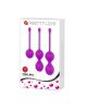 Вагінальні кульки - Pretty Love Kegel Balls Set Pink, 3 шт. Вагінальні кульки - Pretty Love Kegel Balls Set Pink, 3 шт.