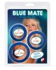 Ерекційні кільця - Blue Mate Cockring Set, 3 шт. Ерекційні кільця - Blue Mate Cockring Set, 3 шт.