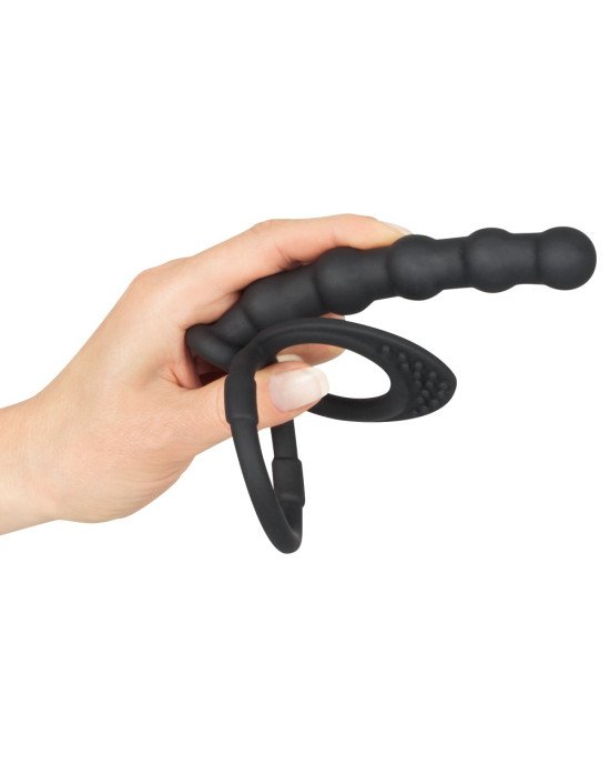 Насадка для подвійного проникнення - Black Velvets Cock & Ball Ring Насадка для подвійного проникнення - Black Velvets Cock & Ball Ring