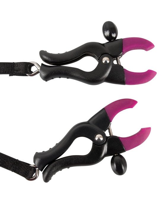Затискачі для клітора - Bad Kitty Spreader String with Затискачі для клітора - Bad Kitty Spreader String with