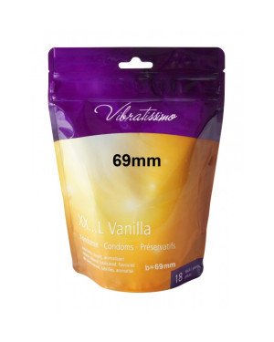 Презервативи - Vibratissimo XX ... L Vanilla, 69 мм, 18 шт. Презервативи - Vibratissimo XX ... L Vanilla, 69 мм, 18 шт.