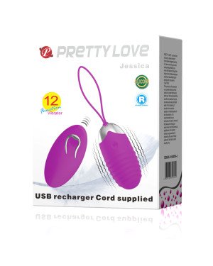 Віброяйце - Pretty Love Jessica Vibrating Egg Purple Віброяйце - Pretty Love Jessica Vibrating Egg Purple