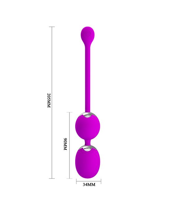 Вагінальні віброкульки - Pretty Love Willie Vibrating Kegel Balls Purple Вагінальні віброкульки - Pretty Love Willie Vibrating Kegel Balls Purple