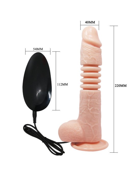 Вібратор - Thunder Up Vibrating Dildo Flesh Вібратор - Thunder Up Vibrating Dildo Flesh