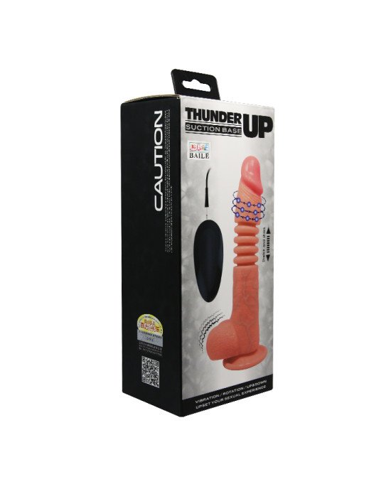 Вібратор - Thunder Up Vibrating Dildo Flesh Вібратор - Thunder Up Vibrating Dildo Flesh