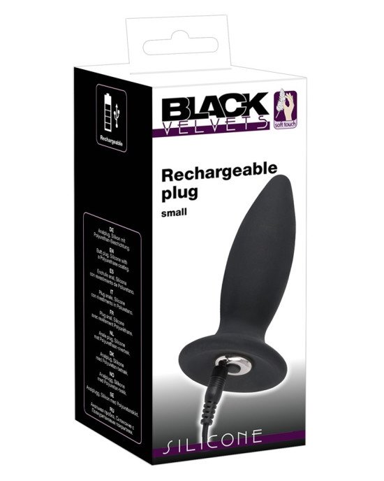 Анальна пробка - Black Velvets Rechargeable Plug Small Анальна пробка - Black Velvets Rechargeable Plug Small