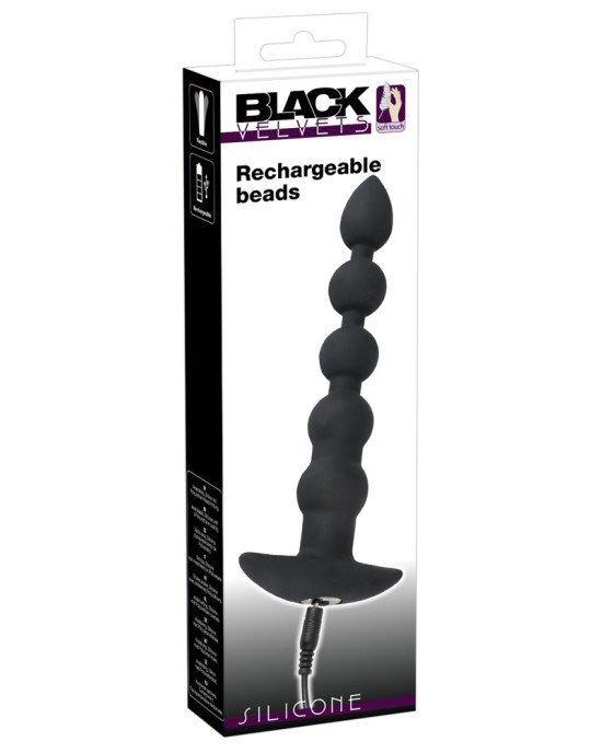 Анальний стимулятор - Black Velvets Rechargeable Beads Анальний стимулятор - Black Velvets Rechargeable Beads