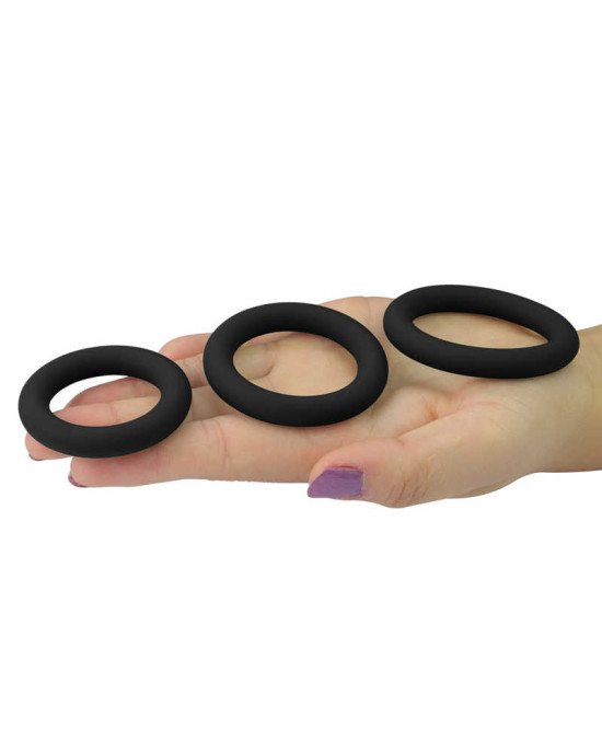 Ерекційні кільця - Power Plus Soft Silicone Snug Ring Black Ерекційні кільця - Power Plus Soft Silicone Snug Ring Black