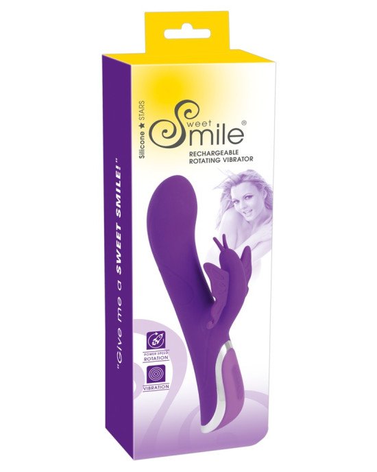 Hi-tech вібратор - Sweet Smile Rechargeable Rotating Vibrator Hi-tech вібратор - Sweet Smile Rechargeable Rotating Vibrator