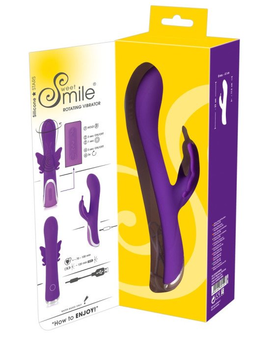 Hi-tech вібратор - Sweet Smile Rechargeable Rotating Vibrator Hi-tech вібратор - Sweet Smile Rechargeable Rotating Vibrator