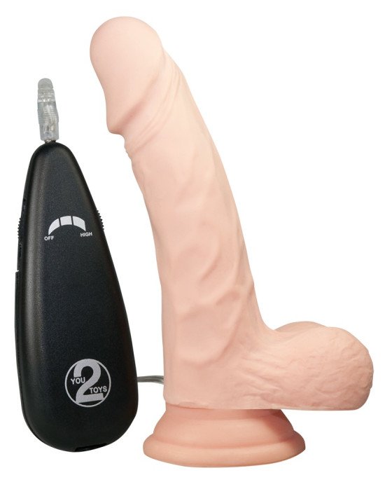 Реалістичний вібратор - RealFlesh Vibrating Dong 7inch Реалістичний вібратор - RealFlesh Vibrating Dong 7inch
