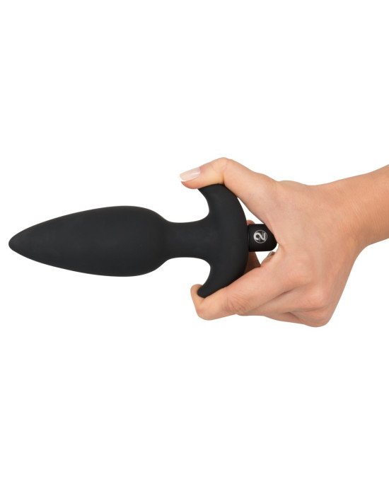 Анальна пробка - Black Velvet Vibrating Plug Large Анальна пробка - Black Velvet Vibrating Plug Large