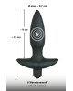 Анальна пробка - Black Velvet Vibrating Plug Small Анальна пробка - Black Velvet Vibrating Plug Small
