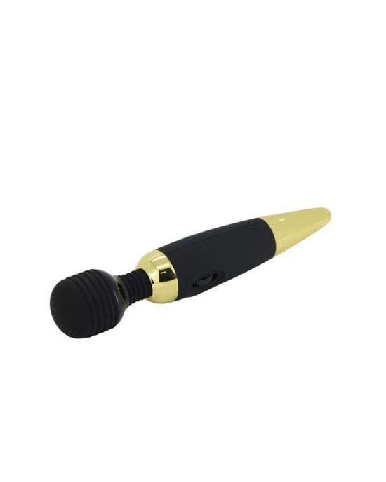 Класичний вібратор - Pretty Love Power Wand Black Gold Класичний вібратор - Pretty Love Power Wand Black Gold