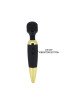 Класичний вібратор - Pretty Love Power Wand Black Gold Класичний вібратор - Pretty Love Power Wand Black Gold