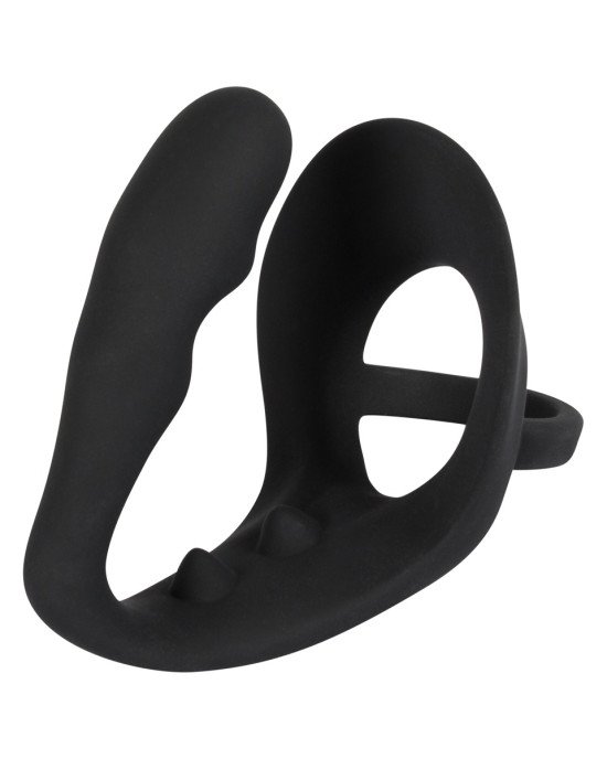Анальна пробка з ерекційним кільцем - Black Velvets Ring & plug Анальна пробка з ерекційним кільцем - Black Velvets Ring & plug