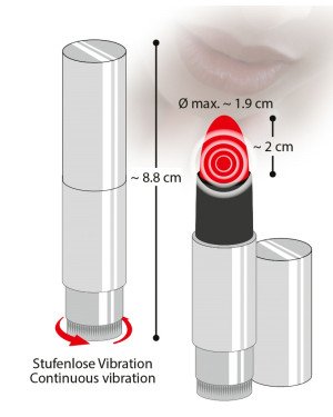 Вібратор - Kiss Me Lipstick Vibe Вібратор - Kiss Me Lipstick Vibe