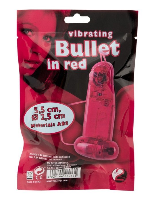 Віброяйце - Vibrating Bullet In Red Віброяйце - Vibrating Bullet In Red