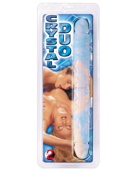 Двосторонній фалоімітатор - Crystal Duo Double-Dong