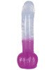 Фалоімітатор з мошонкою - Ready Mate Clear/Lila