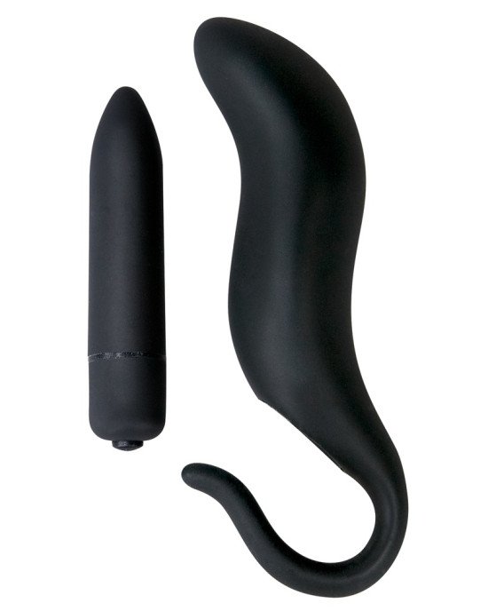 Анальна пробка - Black Velvet Plug & Vibration Анальна пробка - Black Velvet Plug & Vibration