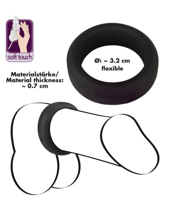 Ерекційне кільце - Black Velvets Cock Ring, 3.2 см Ерекційне кільце - Black Velvets Cock Ring, 3.2 см