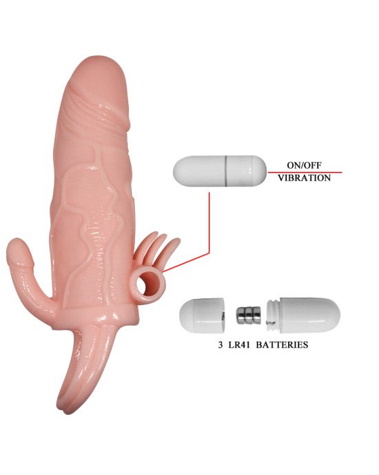 Насадка на член - Brave Man Vibrating Penis Sleeve Flesh Насадка на член - Brave Man Vibrating Penis Sleeve Flesh