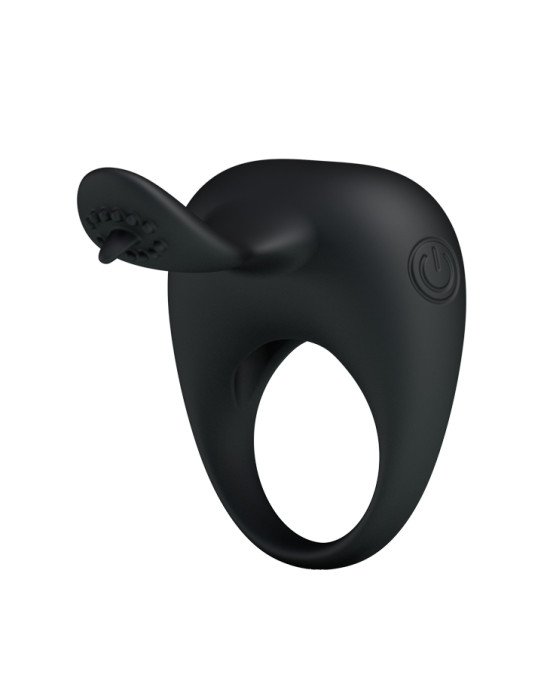 Ерекційне кільце - Pretty Love Stimulating Tonguo Penis Ring Black Ерекційне кільце - Pretty Love Stimulating Tonguo Penis Ring Black