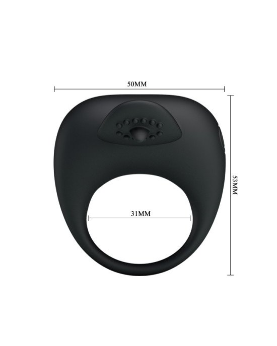 Ерекційне кільце - Pretty Love Stimulating Tonguo Penis Ring Black Ерекційне кільце - Pretty Love Stimulating Tonguo Penis Ring Black