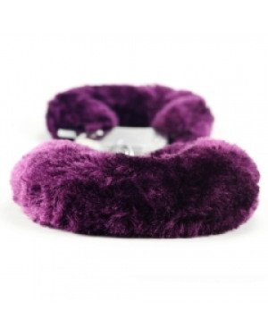 Наручники - Fetish Pleasure Fluffy Hand Cuffs Purple