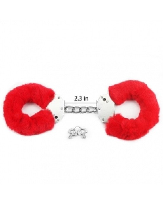 Наручники - Fetish Pleasure Fluffy Hand Cuffs Red Наручники - Fetish Pleasure Fluffy Hand Cuffs Red