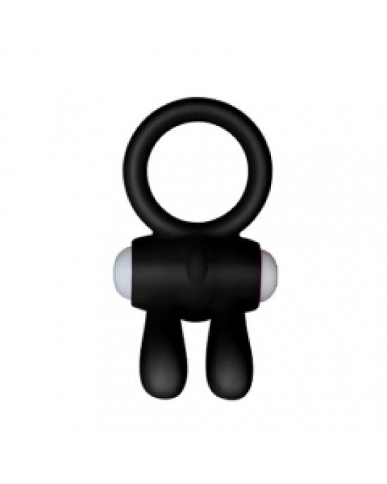 Ерекційне кільце - Power Clit Cockring Rabbit Black Ерекційне кільце - Power Clit Cockring Rabbit Black