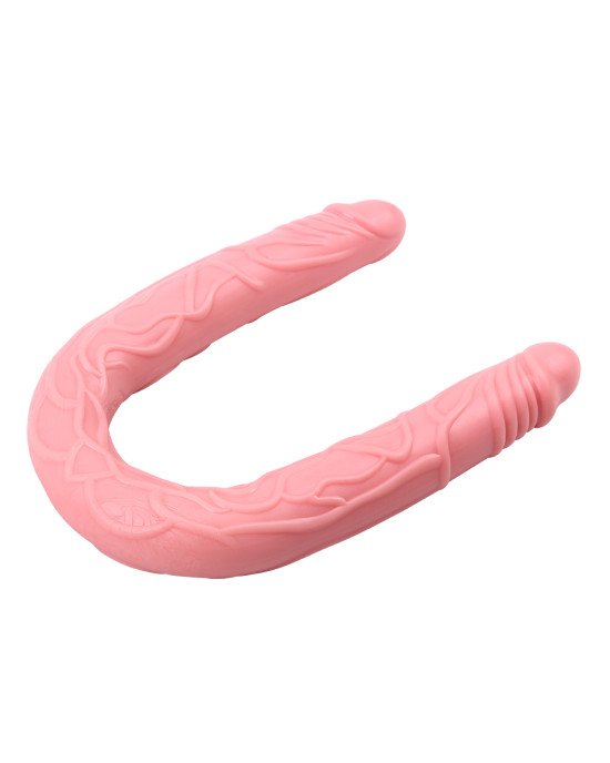 Подвійний фалоімітатор - Hi-Basic Flexible Double Dong Flesh Подвійний фалоімітатор - Hi-Basic Flexible Double Dong Flesh