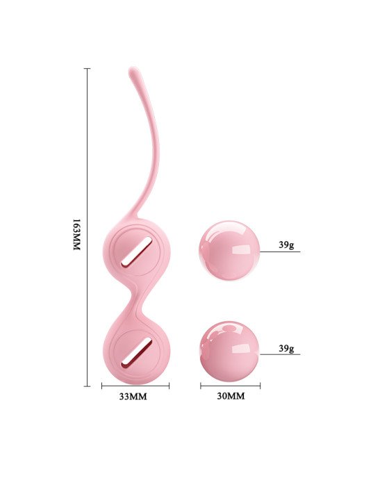 Вагінальні кульки - Pretty Love Kegel Tighten Up I Light Pink Вагінальні кульки - Pretty Love Kegel Tighten Up I Light Pink