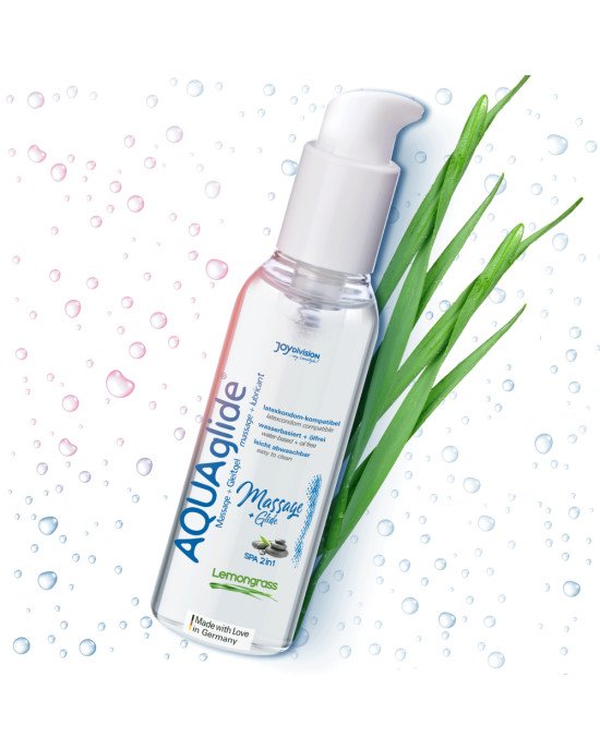Лубрикант - AQUAglide Massage + Glide Lemongrass, 200 мл