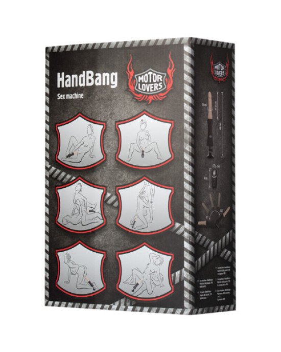 Секс-машина Handbang, Motorlovers, ABS, чорний, 44 см Секс-машина Handbang, Motorlovers, ABS, чорний, 44 см