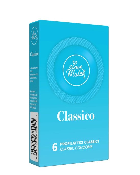 Презервативи - Classico (Classic), 54 мм, 6 шт.