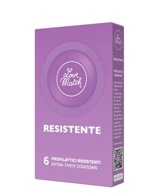 Презервативи - Resistente (Strong), 54 мм, 6 шт.