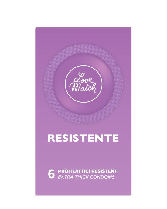 Презервативи - Resistente (Strong), 54 мм, 6 шт.