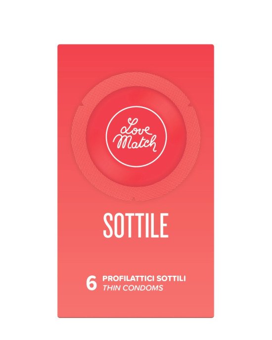 Презервативи - Sottile (Thin), 54 мм, 6 шт.