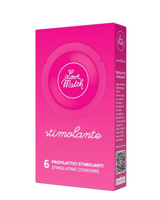 Презервативи - Stimolante (Ribs & Dots), 54 мм, 6 шт.