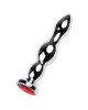 Silver anal plug TOYFA Metal with red round-shaped gem, length 12,2 cm, diameter 2-2,5 cm, weight 14 Silver anal plug TOYFA Metal with red round-shaped gem, length 12,2 cm, diameter 2-2,5 cm, weight 14