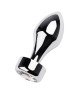 Silver anal plug TOYFA Metal with white round-shaped gem, length 8,2 cm, diameter 2,5-3,8 cm, weight Silver anal plug TOYFA Metal with white round-shaped gem, length 8,2 cm, diameter 2,5-3,8 cm, weight